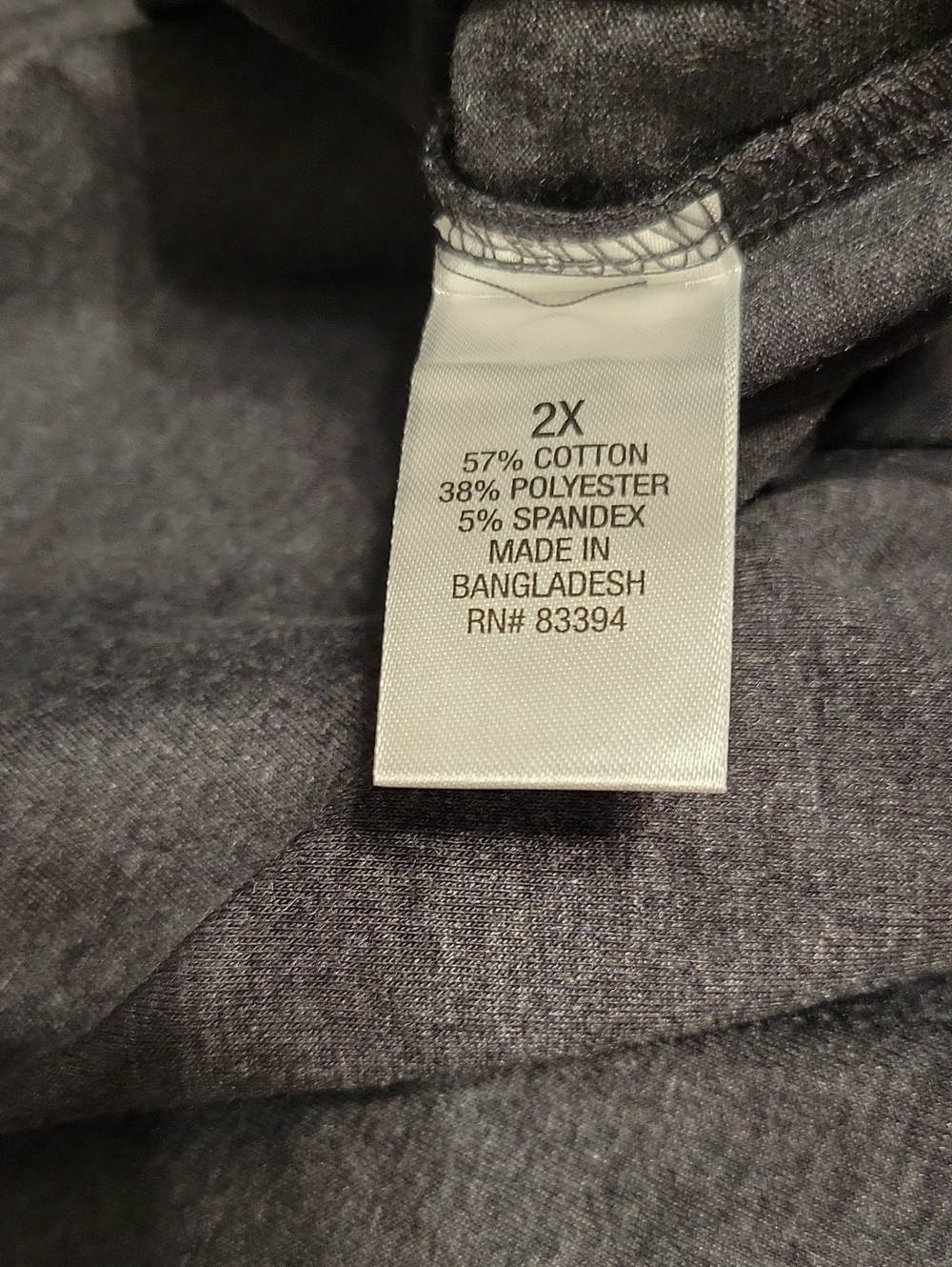 Blue Mountain Women's V-neck, Gray, Black, & Blue, 2X, T-shirts. NWT. - Picture 5 of 11